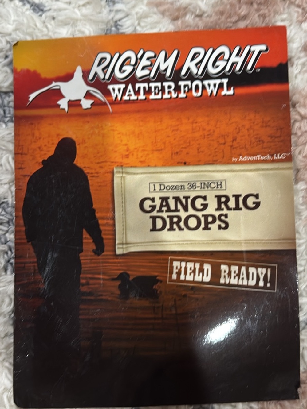 Rig’em Right Waterfowl Bird Gang Rig Drops - 12 Count 36”